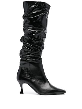 Rejina Pyo Slouchy 70mm knee-high boots - women - Calf Leather/Calf Leather/Calf Leather - 37 - Black