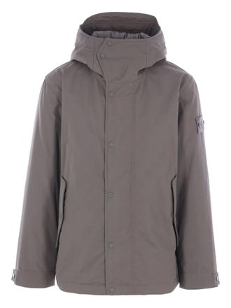 Stone Island hooded cotton jacket - men - Cotton - L - Grey