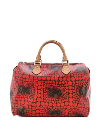 Louis Vuitton Speedy Handbag Limited Edition Kusama Town Monogram Canvas 30 satchel - Marrone