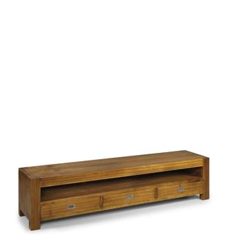 Moycor Mueble tv de madera de mindi marr&oacute;n anch. 190 cm