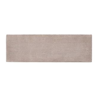 Really Nice Things Cabecero tapizado de tela acanalada beige 145x52 cm