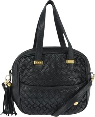 Bally Pre-owned Leren Handtas - Dames - Vintage Handtas - Zwart - ONE Size - Leer - Vintage