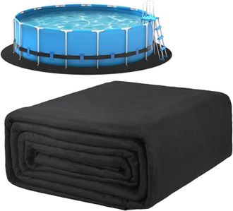 OEM Alfombrilla Protectora De Fieltro Grueso Para Piscinas Elevadas, 3,7 M, Negra