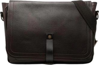Louis Vuitton Pre-owned Utah Omaha - unisex - Vintage Schoudertas - Bruin - ONE Size - Leer - Vintage