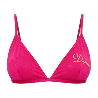 Dsquared2 Bras, female, Pink, Size: 2XL Bra with embroidered logo