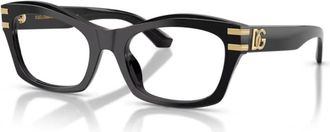 Dolce & Gabbana Zwarte Brillen DG 3420 Zonnebril - unisex - Brillen - Zwart - 54 MM - Accessoires