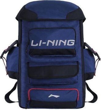 Li-Ning Logo Basketball Backpack Large Blue Black ABSR227-1