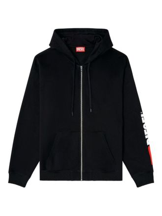 Diesel Black Relaxed Hoodie