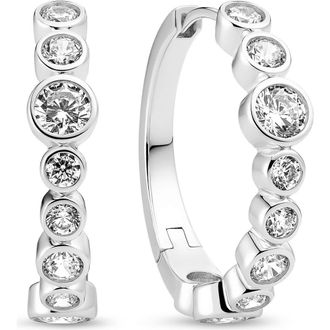 Sif Jakobs Jewellery Earrings Sardinien Creolo in 925 Sterling Silver /White at Nordstrom