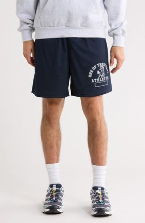 One Of These Days Mustang Athletics Mesh Drawstring Shorts in Navy at Nordstrom, Size Xx-Large