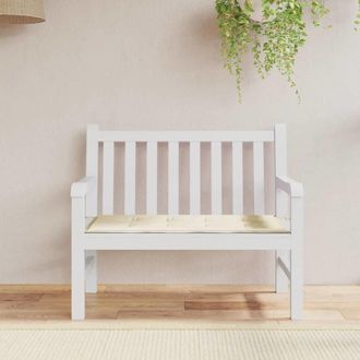 vidaXL Garden Bench Cushion Cream 47.2x19.7x1.18, 43198
