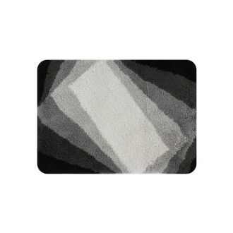 Spirella Spirella - Alfombra De Ba&ntilde;o Acr&iacute;lica Kali 70x120cm Negro Y Gris