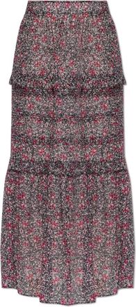 Isabel Marant Volomia Rok - Dames - Midirokken - Rood - XS - Katoen - Rokken