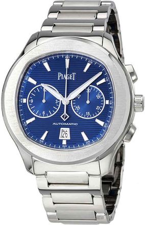 Piaget Polo S Automatic Chronograph Blue Dial Mens Watch G0A41006