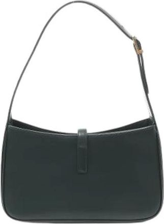 Saint Laurent Pre-owned Le 5 a 7 Schoudertas - Dames - Vintage Schoudertas - Groen - ONE Size - Leer - Vintage