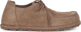 Birkenstock Womens Moccasins Utti Lace Brown Suede Leather Lace-Up Shoes Flat