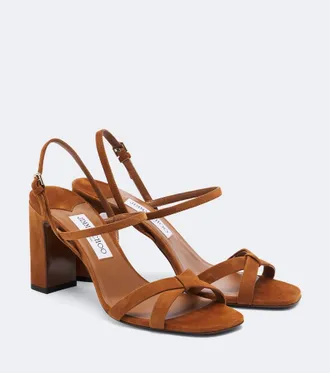 Jimmy Choo London Elsy suede slingback sandals