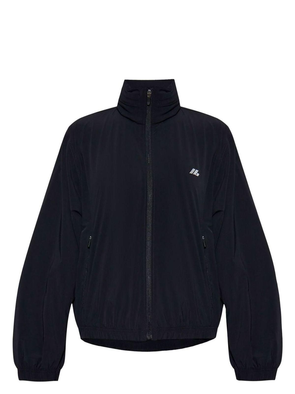 Balenciaga Womens Shrunk Nylon Windbreaker in Black | Size