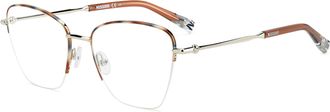 Missoni Ladies Palladium Horn Rectangular Eyeglass Frames MIS-0122-H16