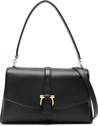 Ferragamo Shopper met gesp - Zwart