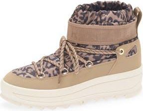 Pajar Galaxy Mini Waterproof Platform Ankle Bootie in Leopard/Sand at Nordstrom Rack, Size 5.5
