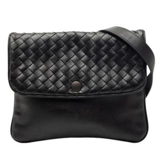 Bottega Veneta Pre-owned Cross Body Bags, female, Black, Size: ONE SIZE Pre-owned Vintage Pochette Shoulder Bag