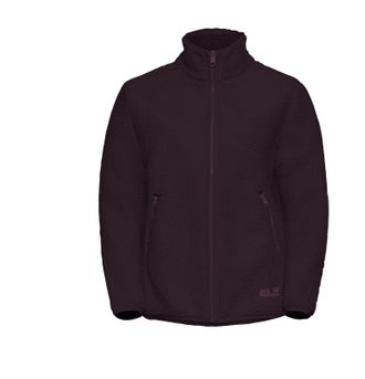 Jack Wolfskin Fleecejacke JACK WOLFSKIN HIGH CURL JKT W, Damen, Gr. XL, amaranth, Obermaterial: 100% Polyester, normal, Jacken Fleecejacke, w&auml;rmend und windabweisen