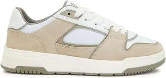 Cleens Lay Up Panelled Leather Sneakers - Sand - 7.5 (IT41.5 / UK7.5)
