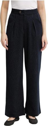 Never Fully Dressed Arden Wijde Broek - Dames - Wijde Broeken - Blauw - XS - Polyester - Broeken