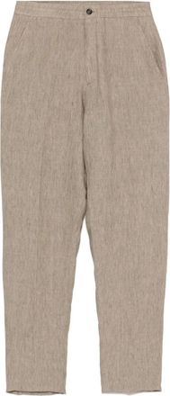 Ermenegildo Zegna Pantaloni in lino - Marrone