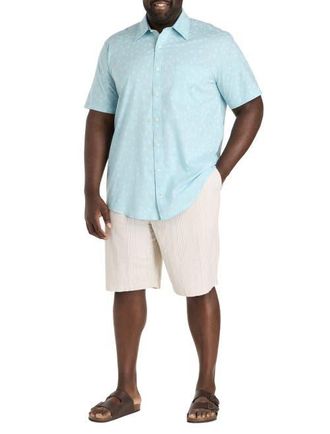 Nautica Big & Tall Textured Pull-On Shorts in Safari at Nordstrom, Size 3X Big