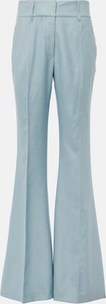 Gabriela Hearst Rhein high-rise silk and wool flared pants