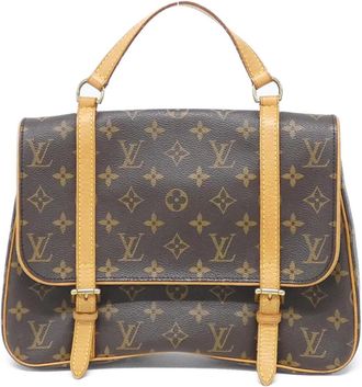 Louis Vuitton Marron Coated Canvas Backpack (Pre-Owned)