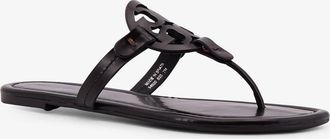 Tory Burch Womens Thong Sandals With Leather Upper Brown