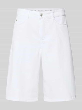 M.A.C Wide Leg Bermudas mit Eingrifftaschen Modell DREAM in Weiss, Gr&ouml;&szlig;e 32