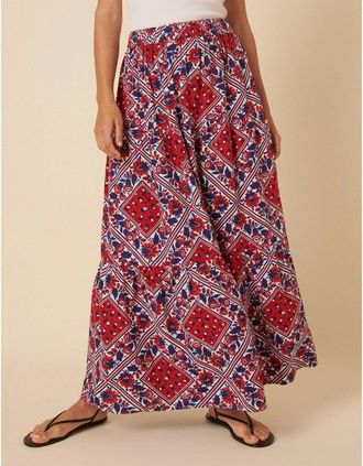 Nobody's Child Womens Teri Skirt - Multi - Size: 14/30in