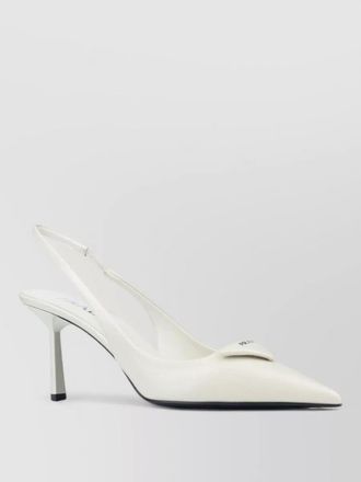 Prada slingback sandals pointed toe stiletto heel