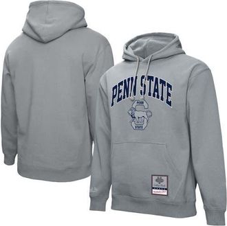 Mitchell & Ness Mens Mitchell & Ness Heather Gray Penn State Nittany Lions Classic Arch Pullover Hoodie at Nordstrom, Size Small