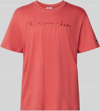 Champion T-Shirt mit Label-Stitching Modell ICONS in Rot, Gr&ouml;&szlig;e S