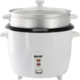 Better Chef Better Chef 10/20-Cup Ceramic Bowl Rice Cooker W/Steamer - IM-4110CR