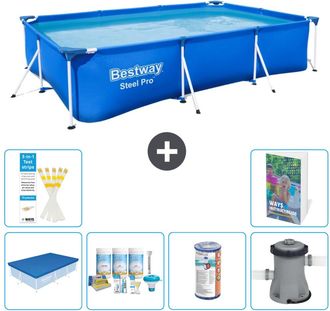 Bestway Piscina Bestway Steel Pro Rectangular - 300x201x66 Cm - 7-piezas S34
