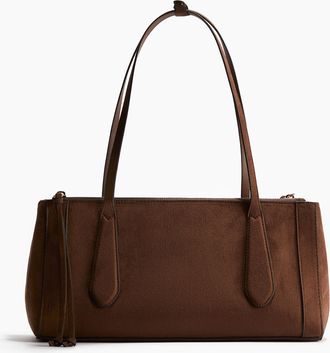 H&M Rechteckige Schultertasche - Beige