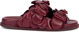 Valentino Garavani Leren Slipper - Dames - Sandalen - Rood - 36 EU - Leer - Schoenen