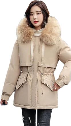 Generic Winter Jacket Women Parkas Warm Casual Hooded Female Fur Lining Thick Mujer Snow Wear Coat