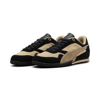 Puma Sneaker PUMA BELLA DONNA SD TOPCAT, Damen, Gr. 37,5, toasted almond, puma schwarz, Leder, Schuhe Sneaker, mit Schn&uuml;rung, mit Animal-Print, mit Textil-