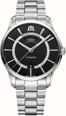 Maurice Lacroix Pontos Automatic Black Dial Mens Watch PT6358-SS002-334-1
