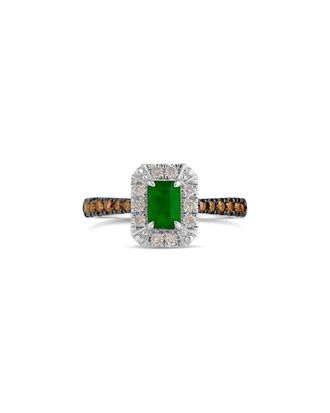Le Vian 14K 0.80 ct. tw. Diamond & Emerald Cocktail Ring