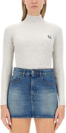 Maison Kitsuné Slim-Fit High Neck Jersey