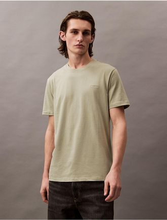 Calvin Klein Mens Liquid Touch Crewneck T-Shirt - Neutral - XS