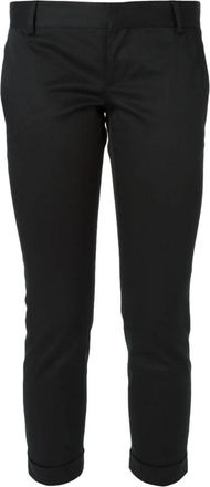 Dsquared2 Cropped broek - Dames - Vrijetijds broeken - Zwart - S - Katoen - Broeken